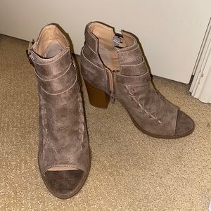 Brown Heeled Ankle Boots